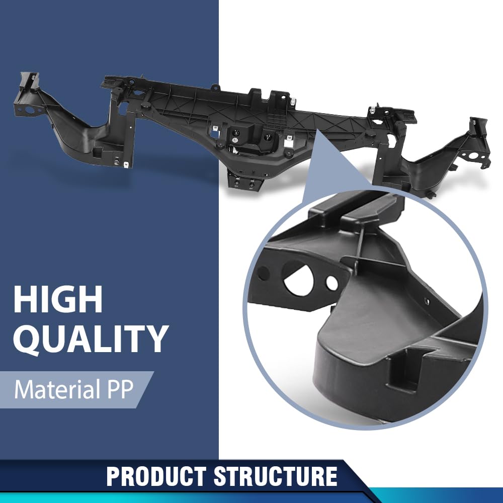 PIT66 Front Radiator Support Core Assembly Compatible with Lincoln MKZ 2013-2016 DP5Z16138E Black PP