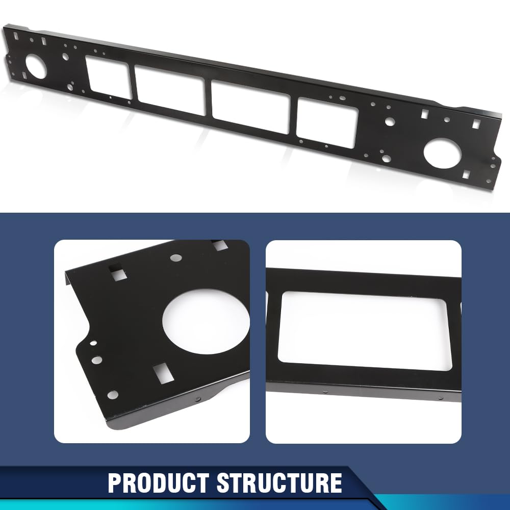 PIT66 Bumper Panel Reinforcement, Black Steel
