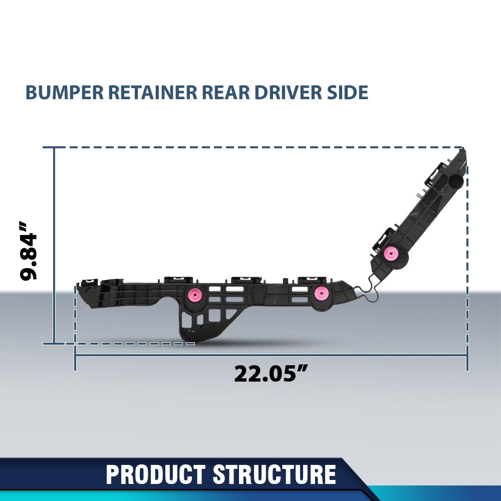 PIT66 Rear Bumper Retainer Support Bracket Driver Side, TO1132128 POM