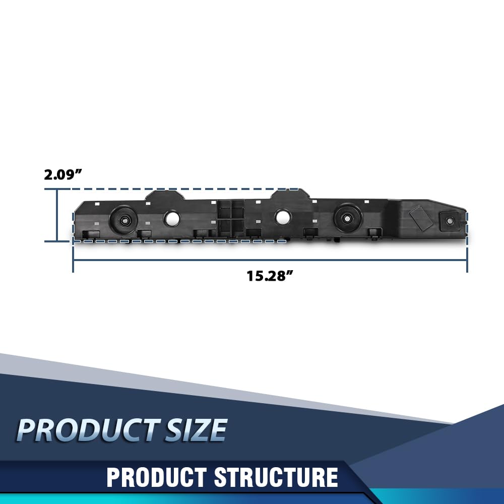 PIT66 Rear Bumper Cover Bracket Left Side, NI1142122 Black