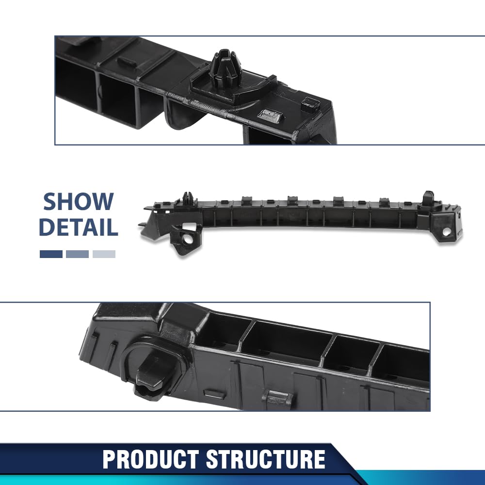 PIT66 Front Left & Right Side Bumper Bracket, Black