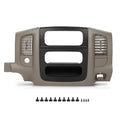 PIT66 Center Radio Dash Bezel Fit Dodge Ram 1500 2500 3500 2002-2005 Beige