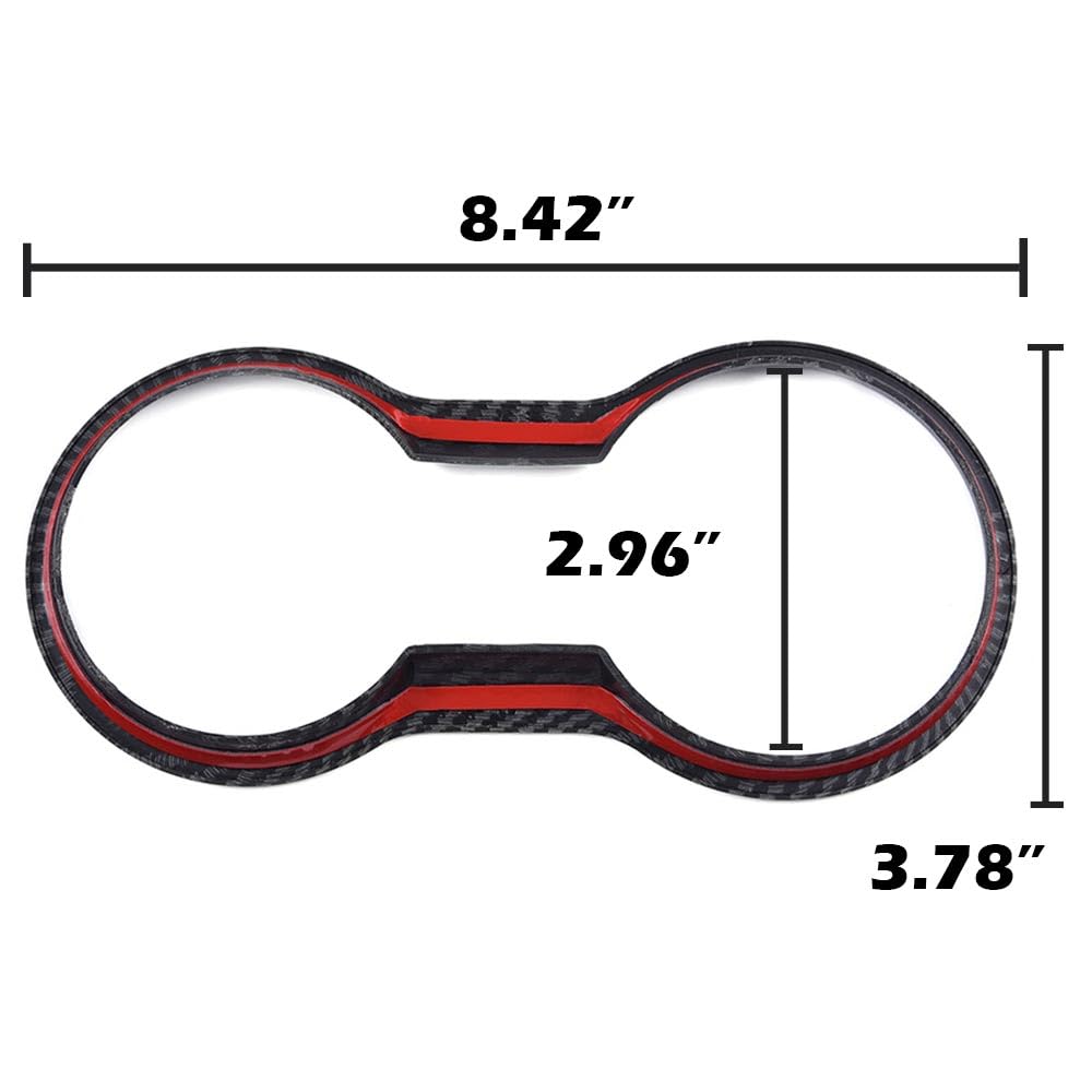 PIT66 Cup Holder Trim Cover Fit Ford Mustang 2015-2022