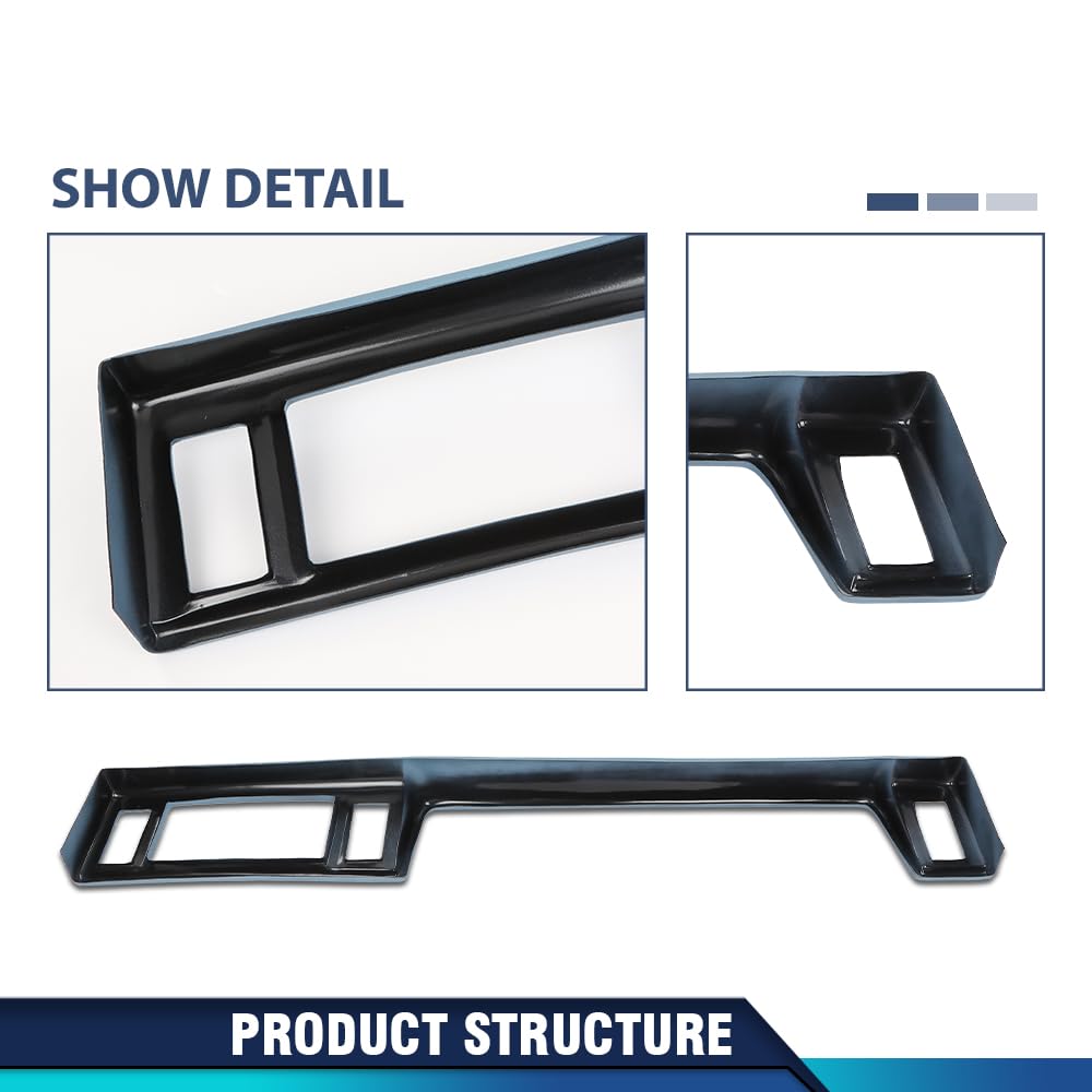 PIT66 TPE Dash Board Cover Compatible with Ford Ranger Custom S XLT STX 1983-1988 Light Blue ABS