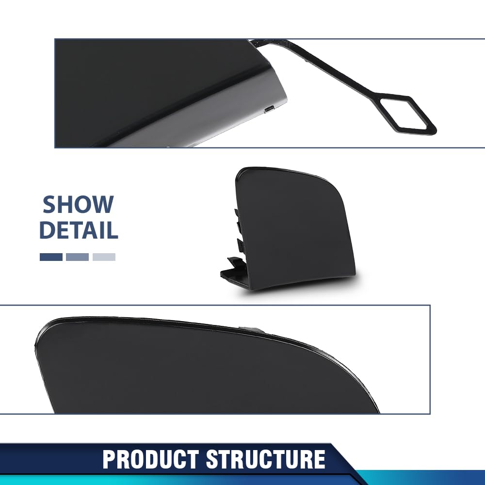 PIT66 Front Bumper Tow Hook Cover Cap Fit Benz GLC-Class X253 2016-2018