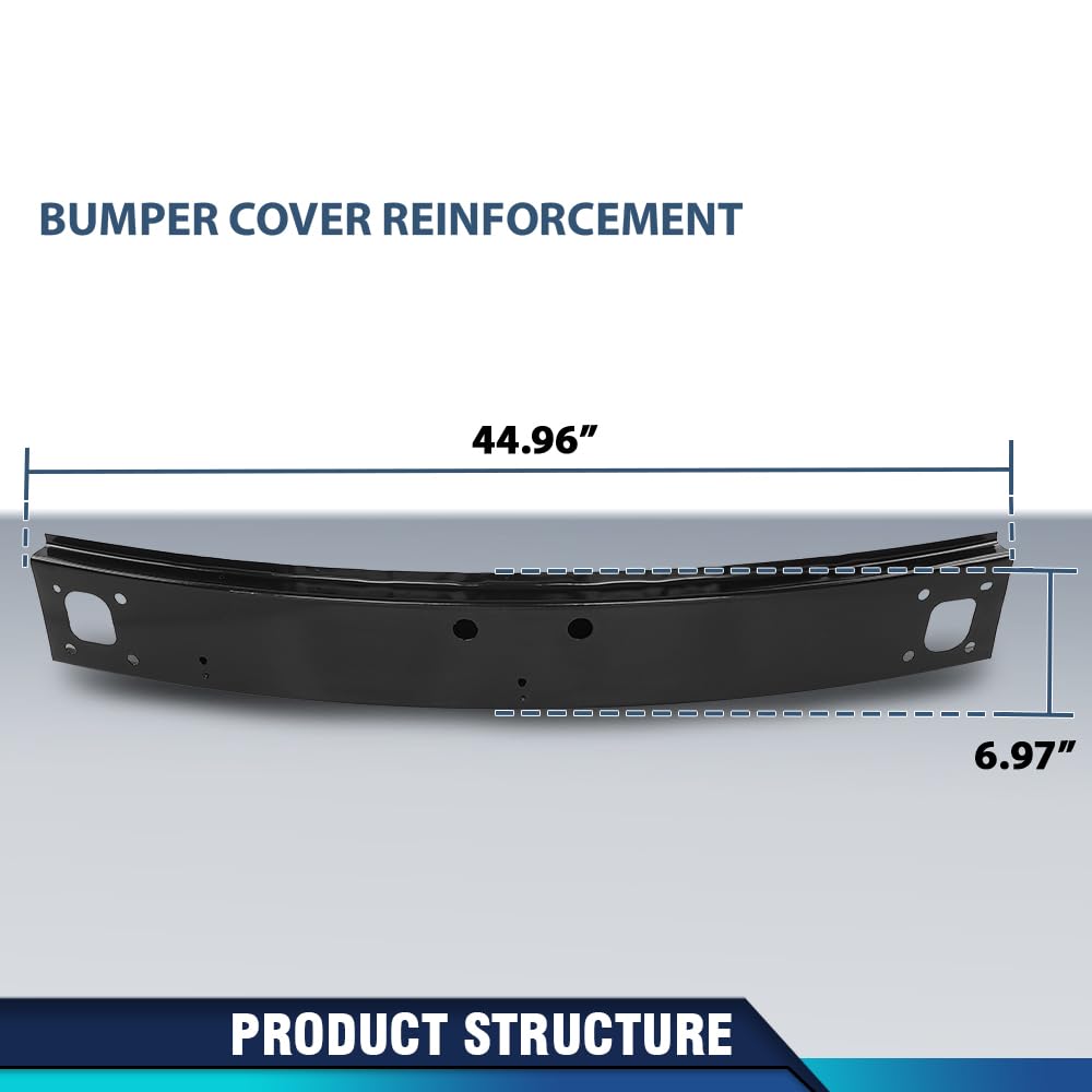 PIT66 Front Upper Bumper Reinforcement Impact Bar, GM1008110, 107-01110