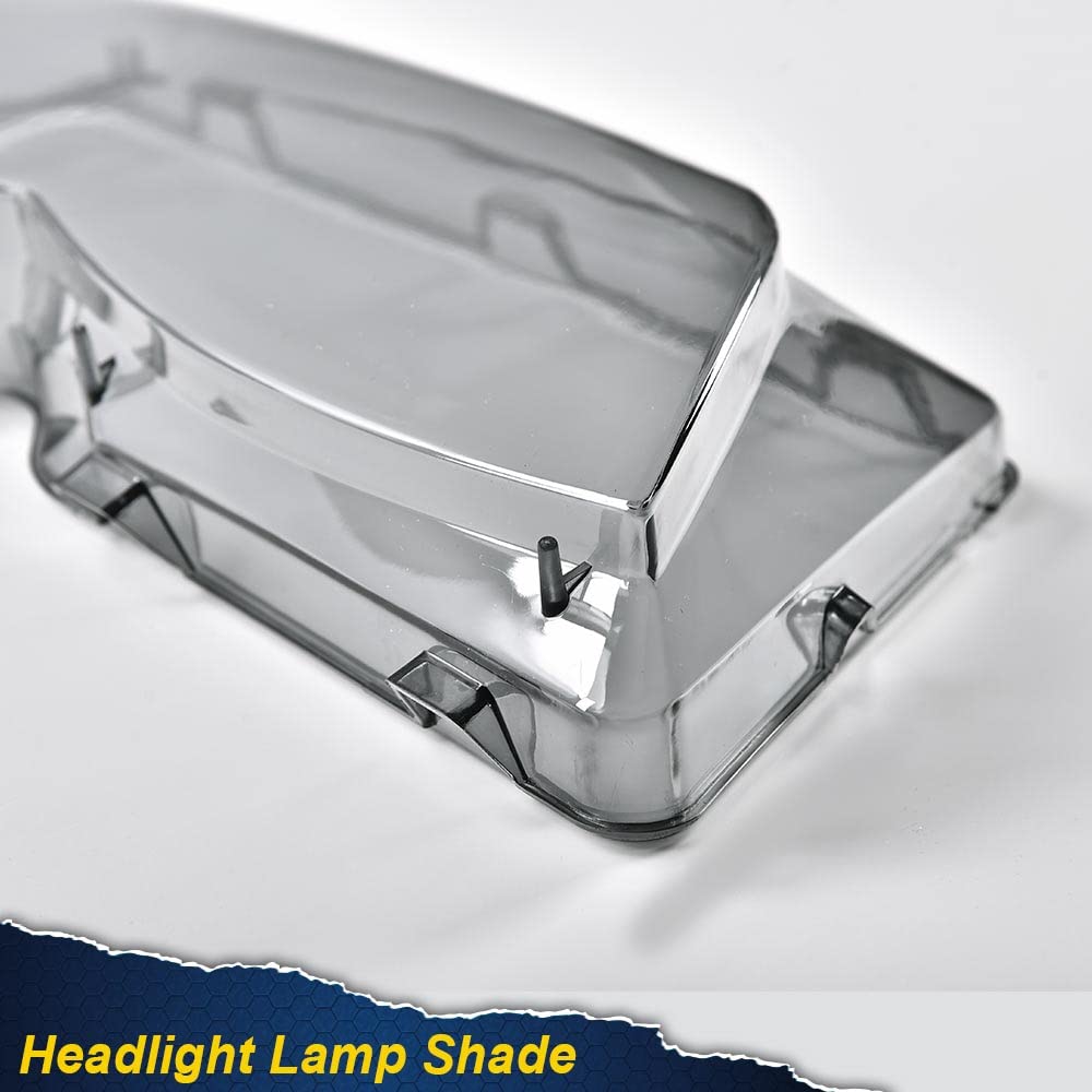 PIT66 Headlight Lens Cover, Headlamp Lens Cover Left + Right Side Smoky