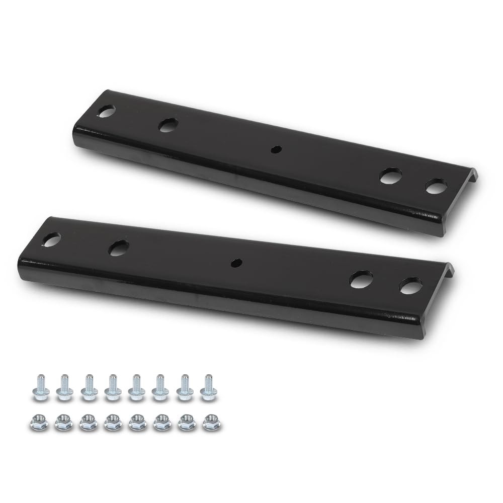 PIT66 Rear Bumper Mounting Brackets Pair F81Z17788AA, FO1166193 Black