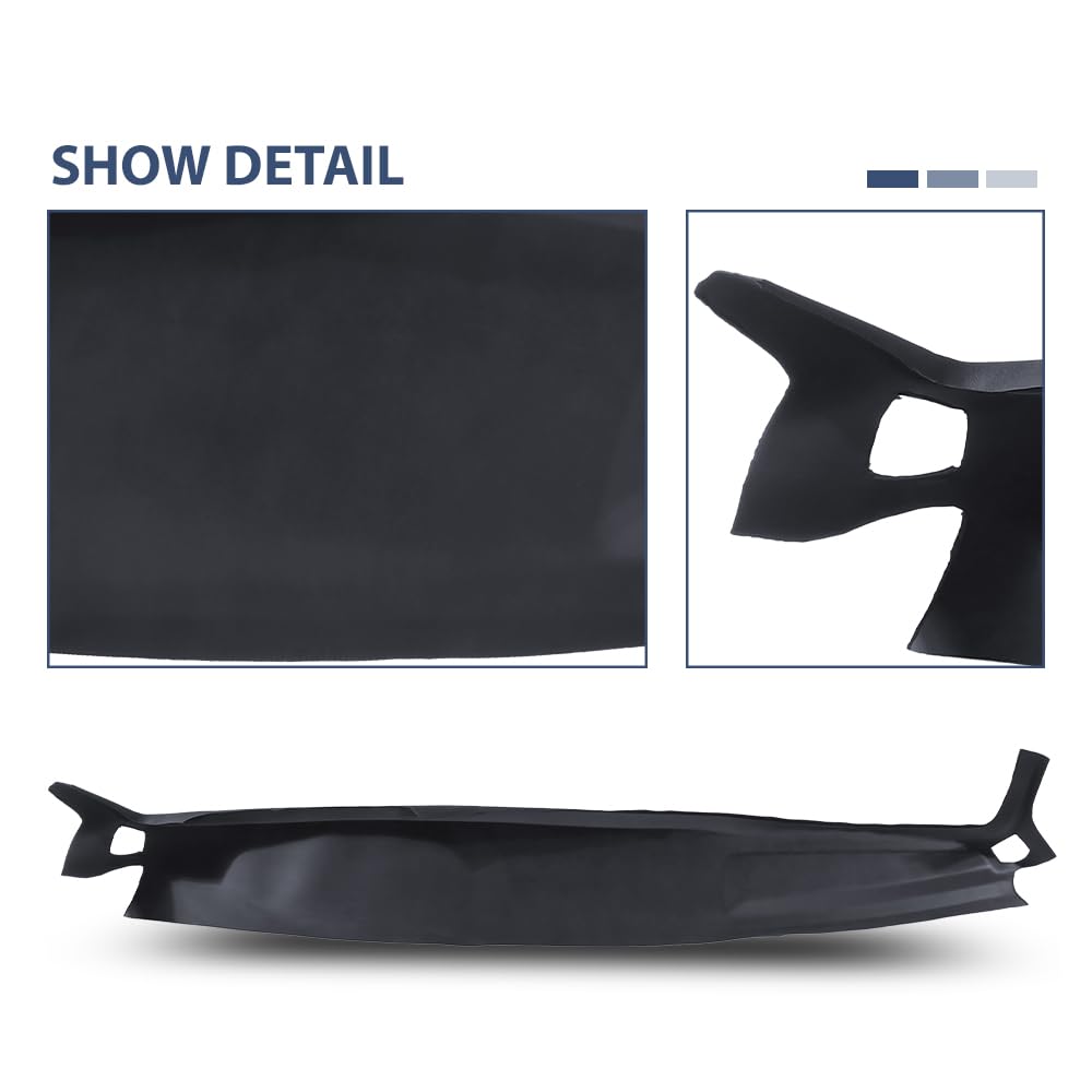 PIT66 TPE Dash Cover Fit 2002-2005 Ram 1500/2003-2005 Ram 2500 3500 Blue