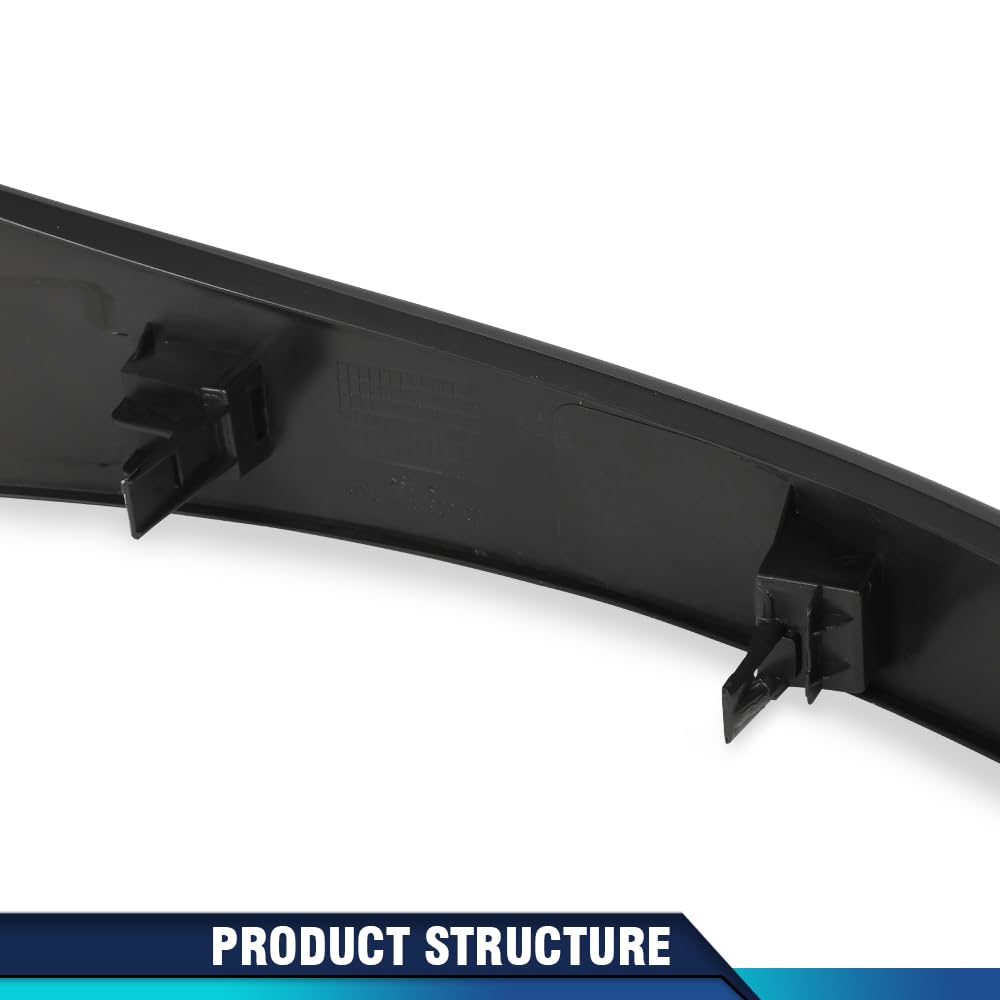 PIT66 Headlight Fillers for Ram ProMaster 1500/2500/3500 Base 2014-2022, Black, Polypropylene, Driver and Passenger Side, Front Upper