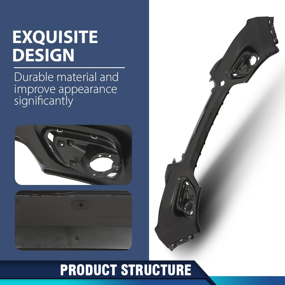 PIT66 Front Upper Bumper Cover Fascia Fit Jeep Cherokee 2019-2023