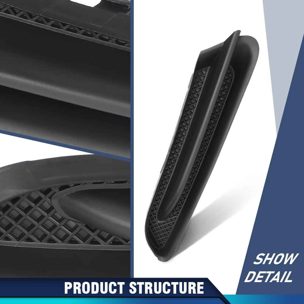 PIT66 Front Driver & Passenger Side Headlight Lower Molding Trim Bumper Trims Compatible with Buick Encore Sport Touring 2016 Fit Buick Encore 2013-2016 Black 95235063, 95235062, GM1047107, GM1046107
