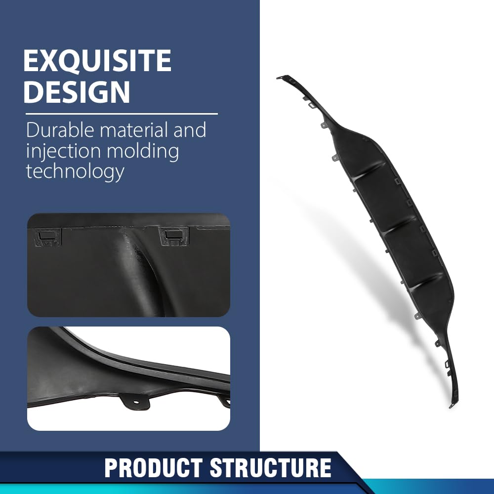 PIT66 Rear Bumper Trim, MB1193100 Black