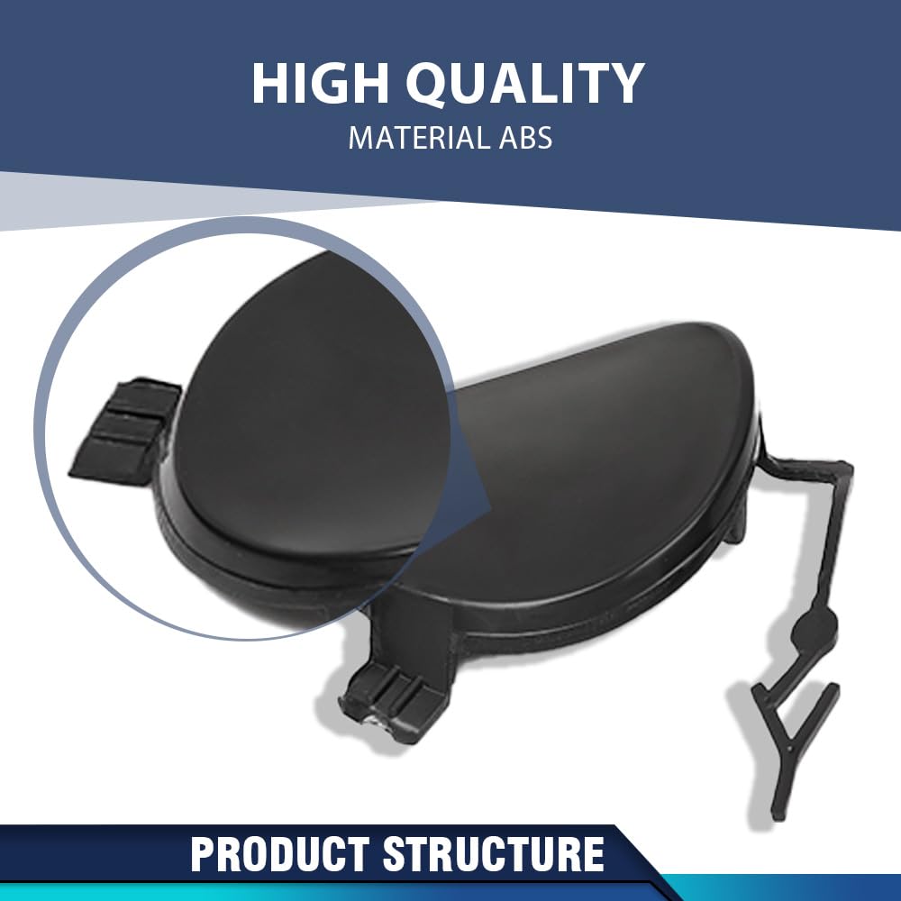 PIT66 Front Bumper Tow Hook Cover ABS Black Fit Porsche Macan 2015-2018