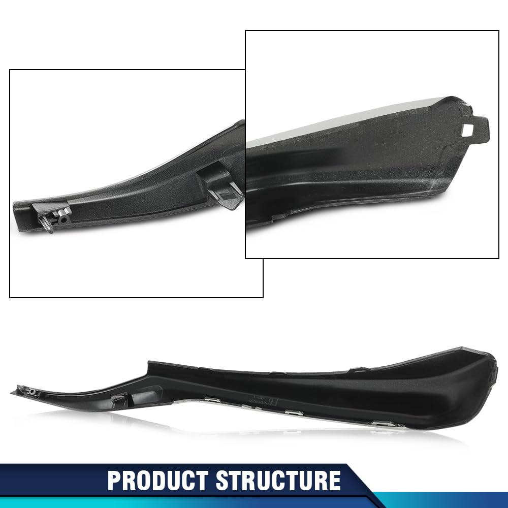 PIT66 Front Bumper Side Lower Molding Trim Set Driver and Passenger Side Compatible with Toyota Camry XSE SE 2021-2023 5312406260 5312306190 TO1046115 TO1047115 Silver
