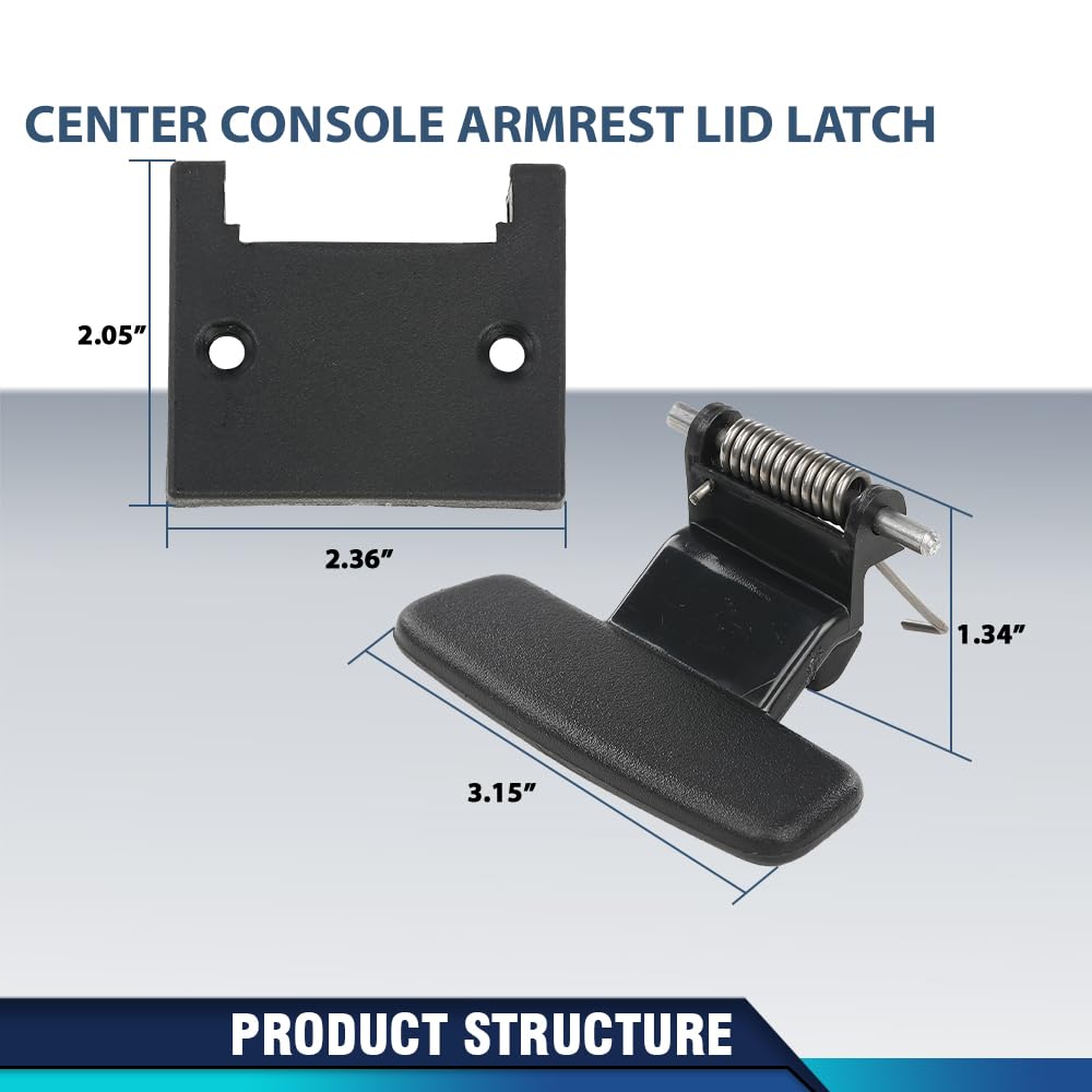 PIT66 Center Console Armrest Lock Latch Lid Handle Fit Ford Edge 2007-2010