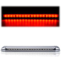 PIT66 LED 3rd Brake Light, Compatible with 92-99 Chevy Suburban / 92-04 Yukon / 95-00 Tahoe Center High Mount Stop Light Third Lamp Assembly Clear Lens Chrome Housing