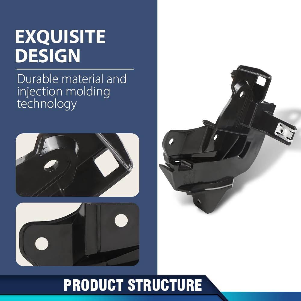 PIT66 Front Bumper Bracket Pair, LR011467, LR011577 Black