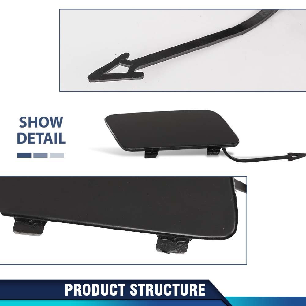PIT66 Front Bumper Tow Hook Cover 4F0807441F PC Plastic