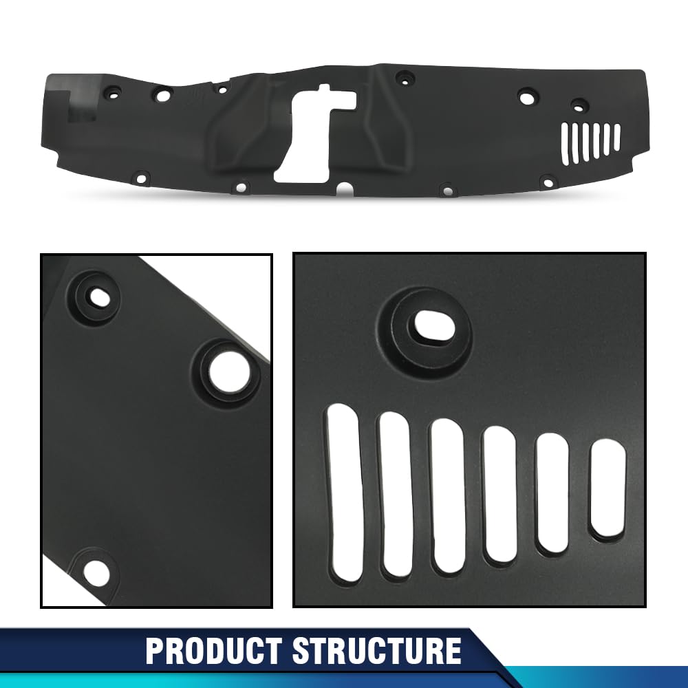 PIT66 Front Upper Radiator Cover Panel Compatible with Civic 2016-2021 74127-TBA-A00，74127TBAA00