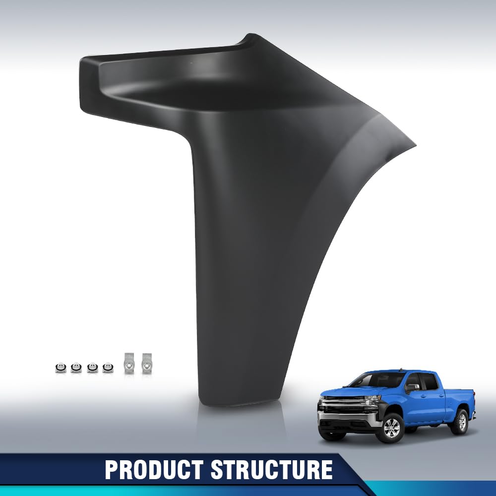 PIT66 Bumper End Cap Extension Left Fit Chevy Silverado 1500 2019-2022