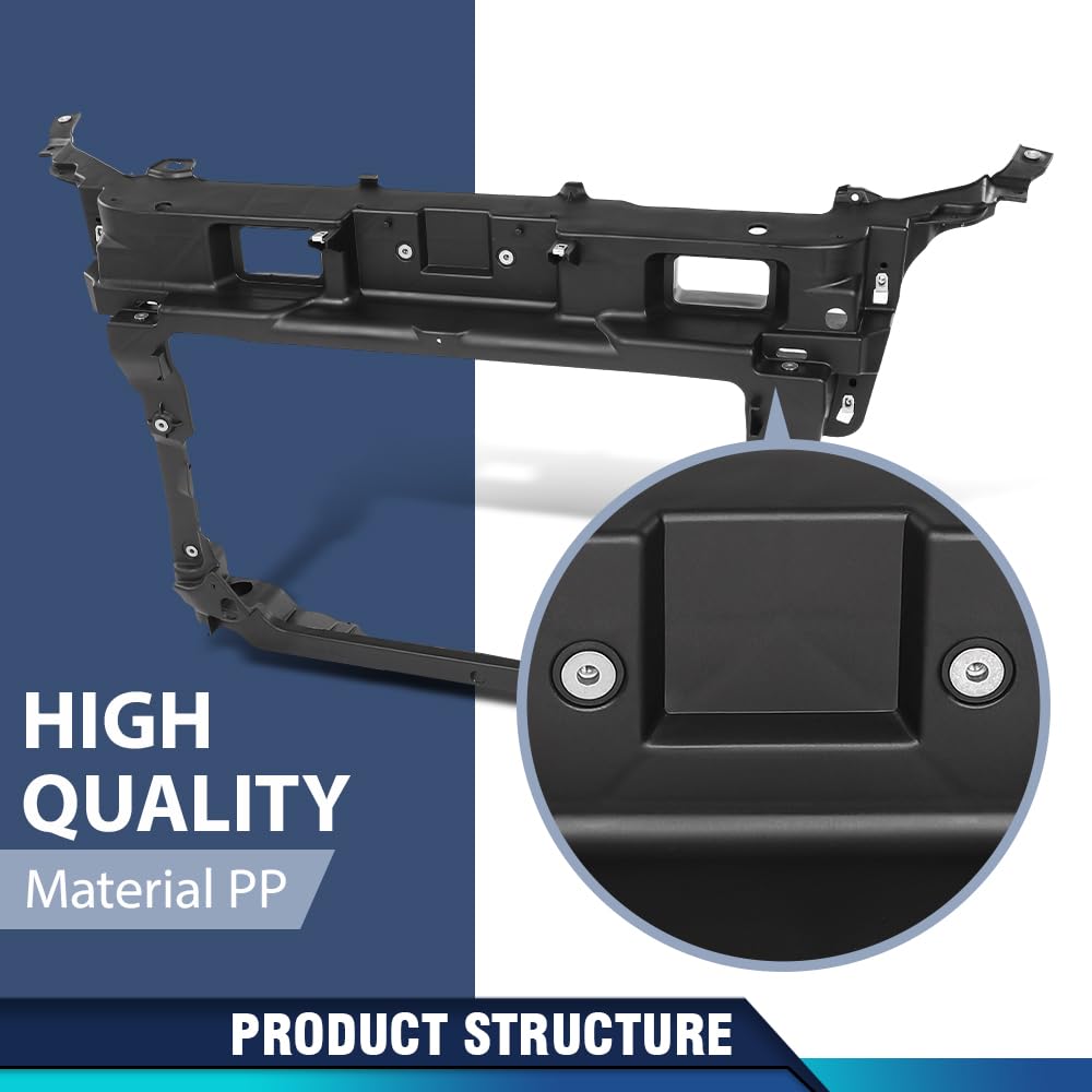 PIT66 Front Radiator Support Compatible with Ford Edge 2011 2012 2013 2014 CT4Z16138C, FO1225230 Black