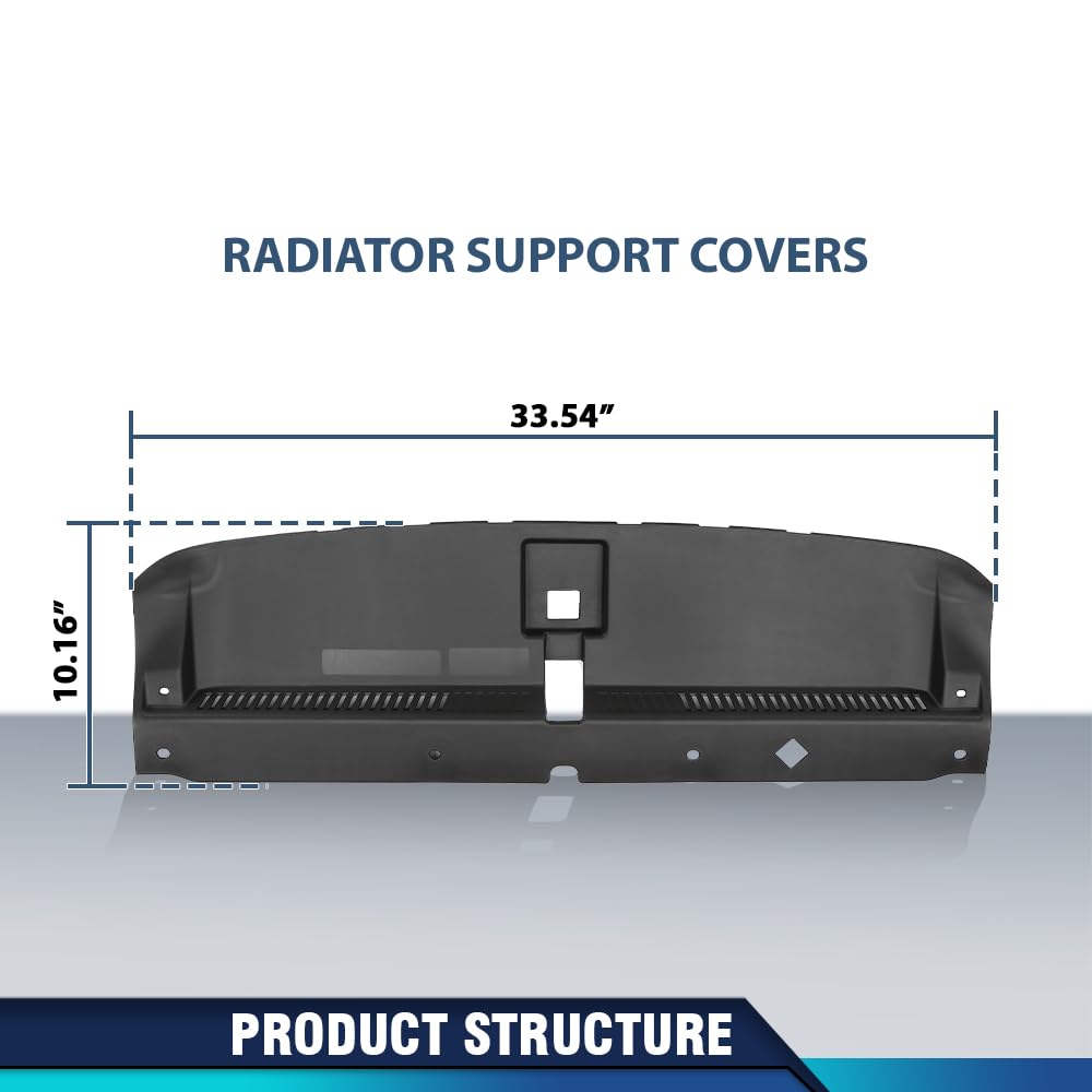 PIT66 Radiator Support Cover Compatible with Hyundai Tucson 2016-2021 86342D3000, HY1224111 Black