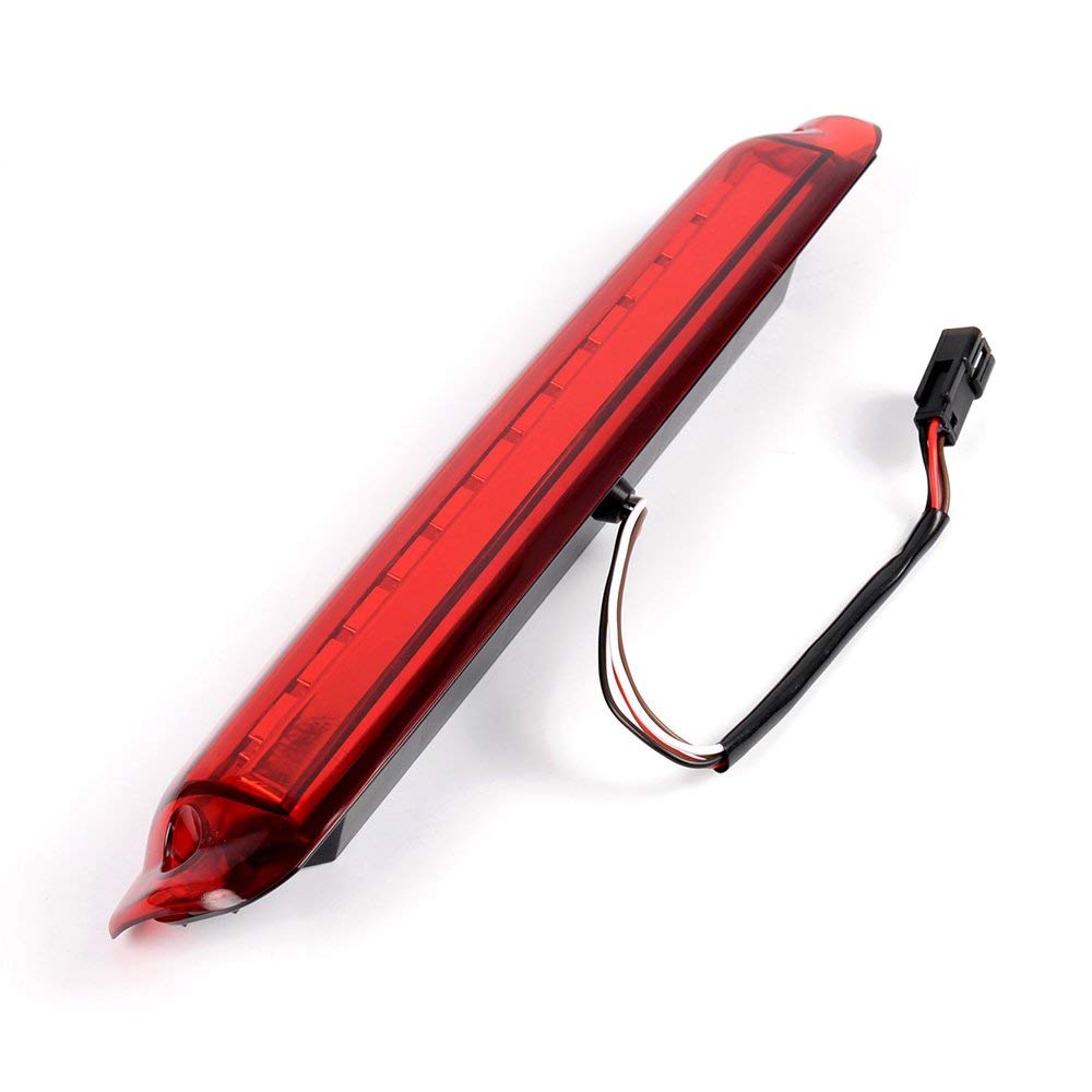 PIT66 LED 3rd Brake Light, Compatible with 99-06 Chevy Silverado 1500 2500 3500 / GMC Sierra Silverado Classic 07 Sierra Classic Led Third Brake Lamps Red Lens Clear Housing