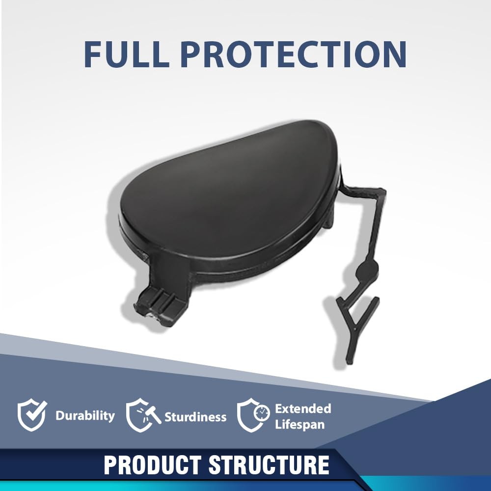 PIT66 Front Bumper Tow Hook Cover ABS Black Fit Porsche Macan 2015-2018