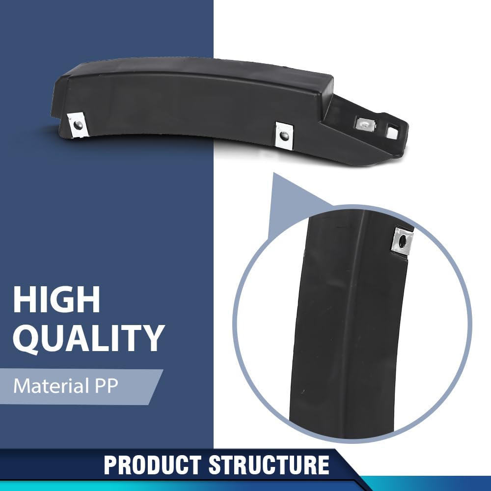 PIT66 Front Left Bumper Cover Support Lower Bracket, GM1026101 Black