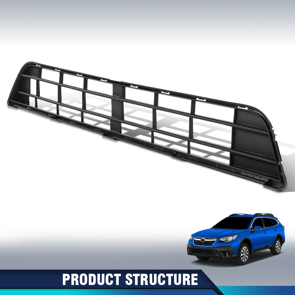 PIT66 Front Lower Intake Grille Cover Fit Subaru Outback 2020-2022 Black