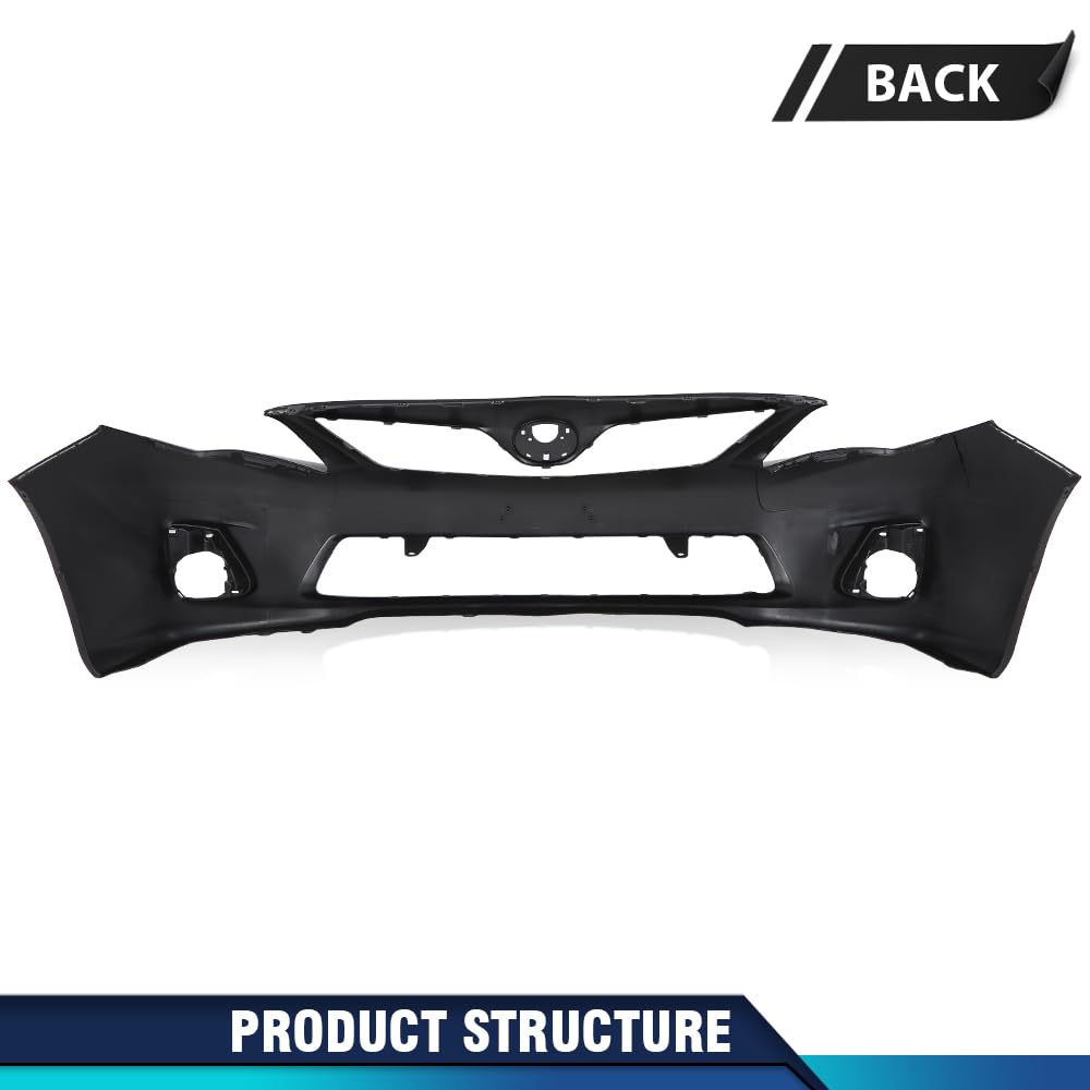 PIT66 Primed Front Bumper Cover Fit Toyota Corolla 2011-2013