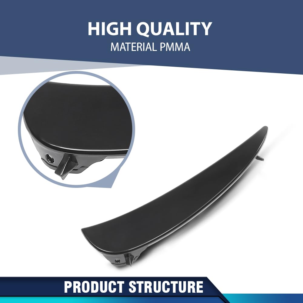 PIT66 Front Left Bumper Trim Molding 1 Pc, MB1046183 Black