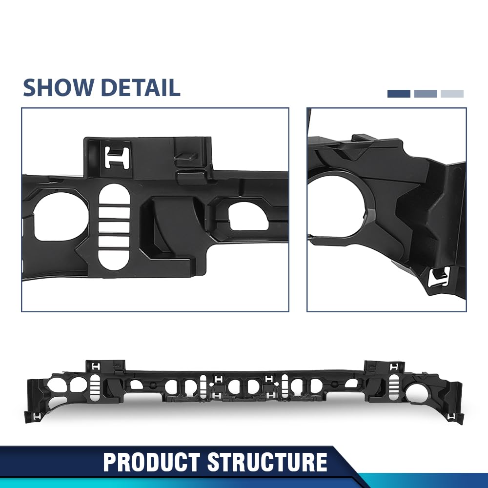 PIT66 Front Bumper Impact Absorber, FO1070199 Black