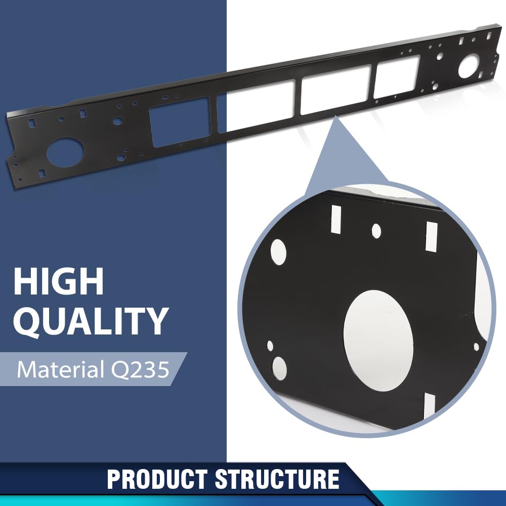 PIT66 Bumper Panel Reinforcement, Black Steel