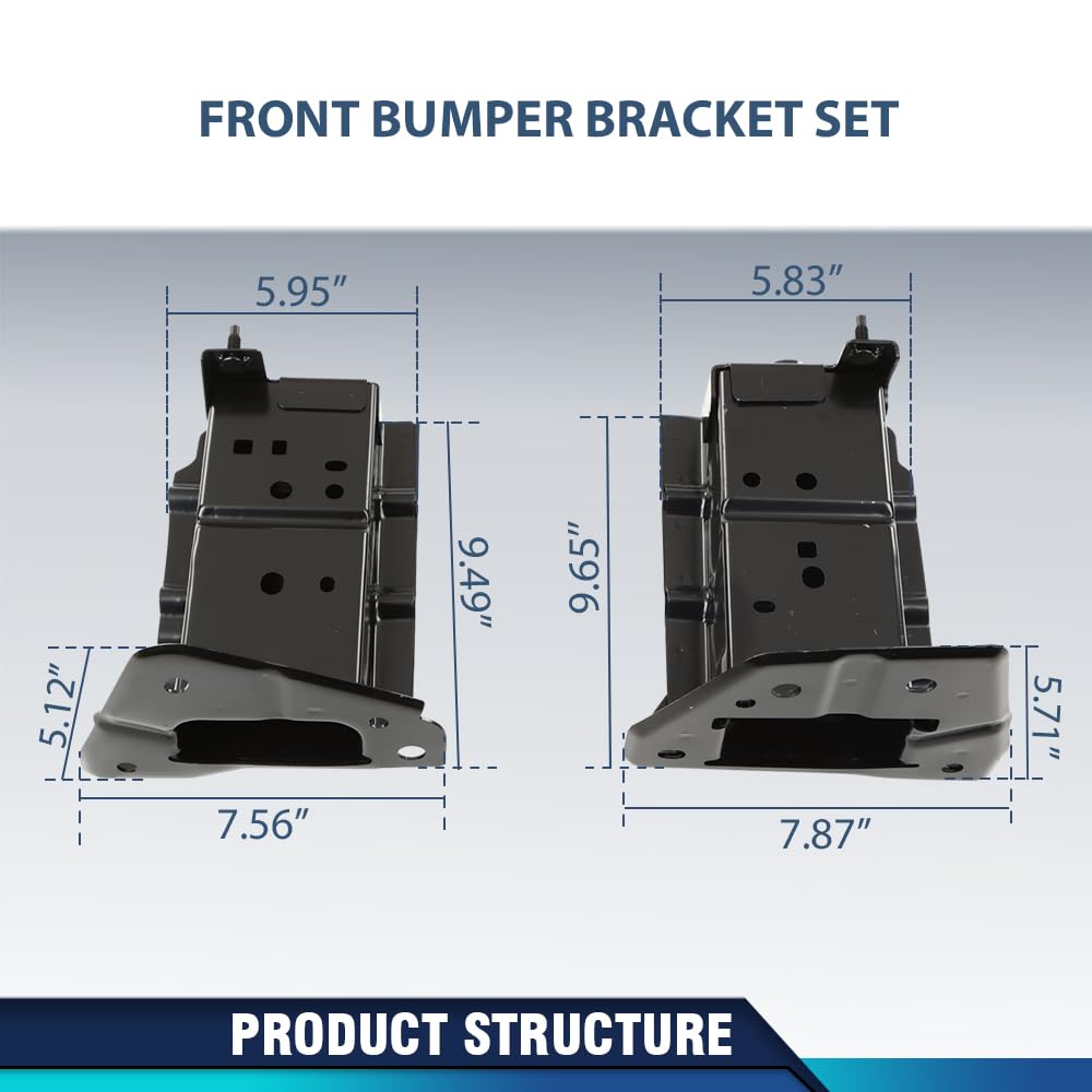PIT66 Front Bumper Bracket Set Steel, NI1067143, NI1066143, G51143SHMA,