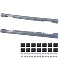 Exterior-Rocker Panel Molding Trim Compatible with 13-18 Ford Fusion Sedan 4Door Replaces FO1606106, FO1607106, DS7Z5410177A Driver & Passenger Side
