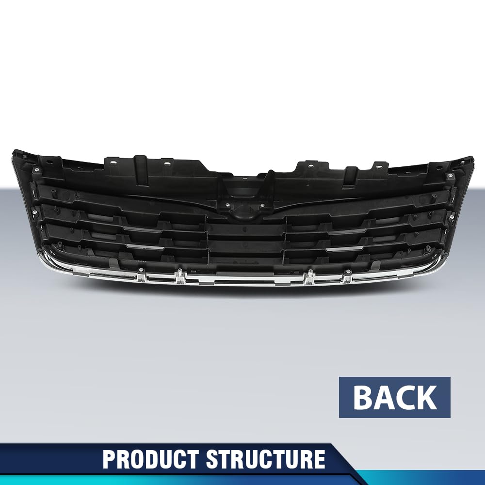 PIT66 Chrome Front Grille Grill Fit Subaru Forester 2009-2010