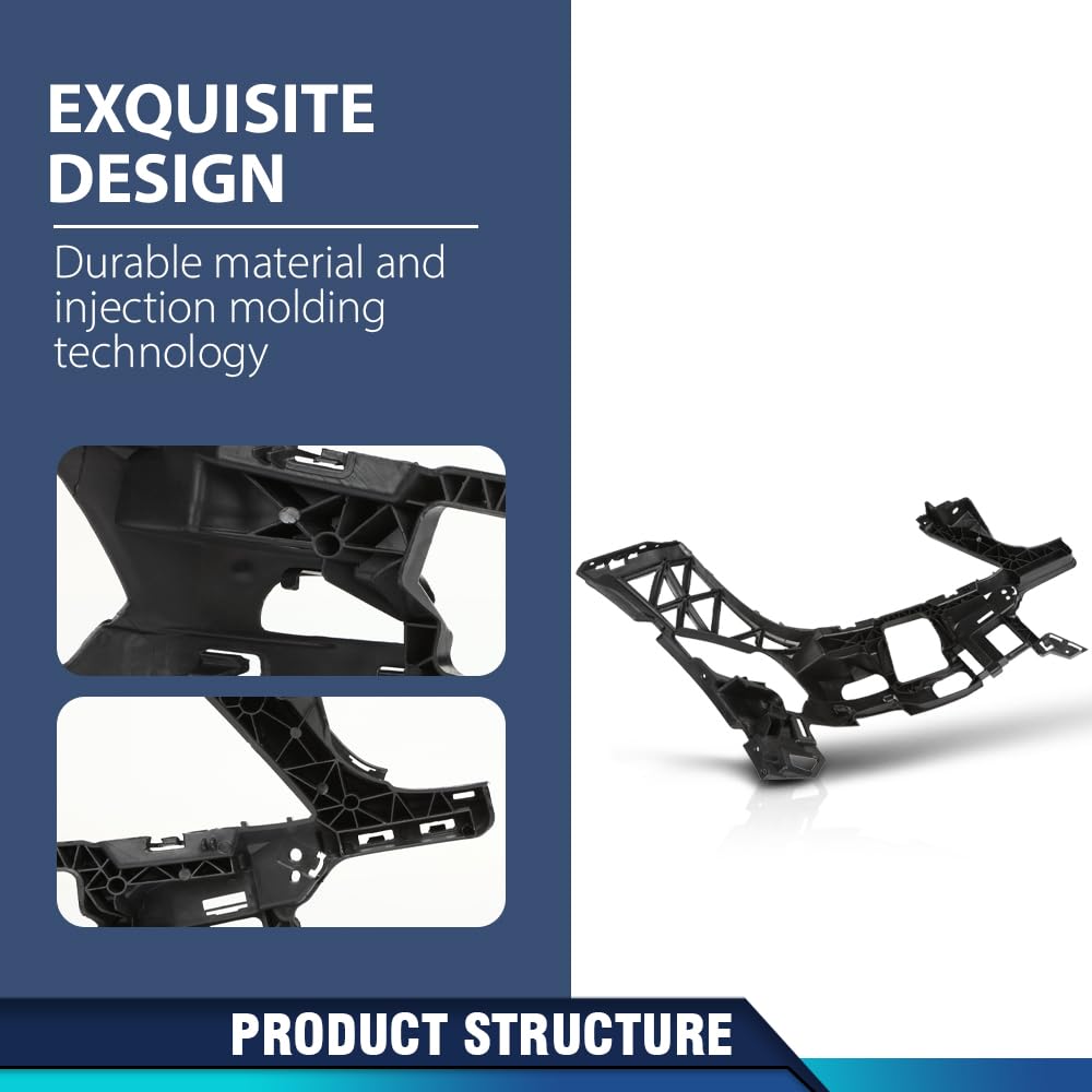PIT66 Bumper Retainer Bracket Front Left Side, MB1042101 Black