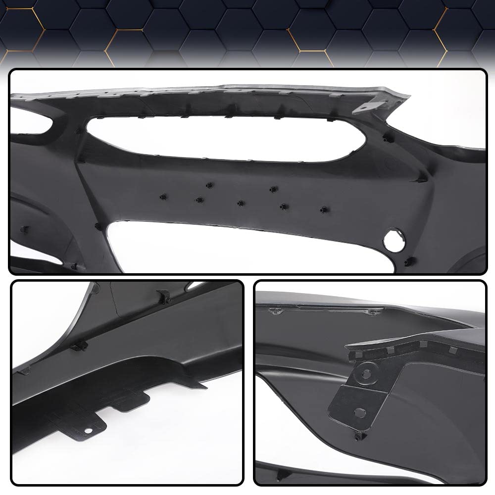 PIT66 Primed Front Bumper Cover Fit Hyun.dai Accent 2014-2017