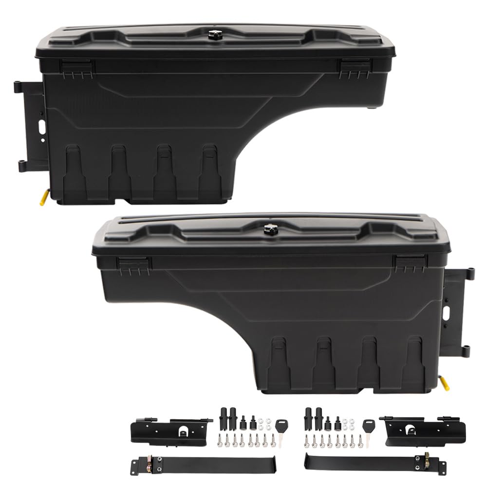 PIT66 Lockable Truck Bed Storage Toolbox Fit 2007-2021 Tundra Left+Right
