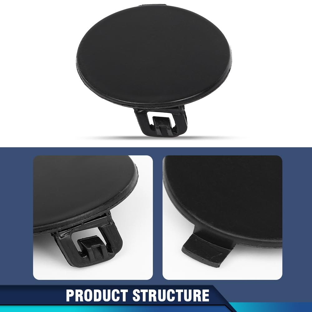 PIT66 Front Bumper Tow Hook Plug Eye Cap Cover Fit Jeep Compass 2017-2021