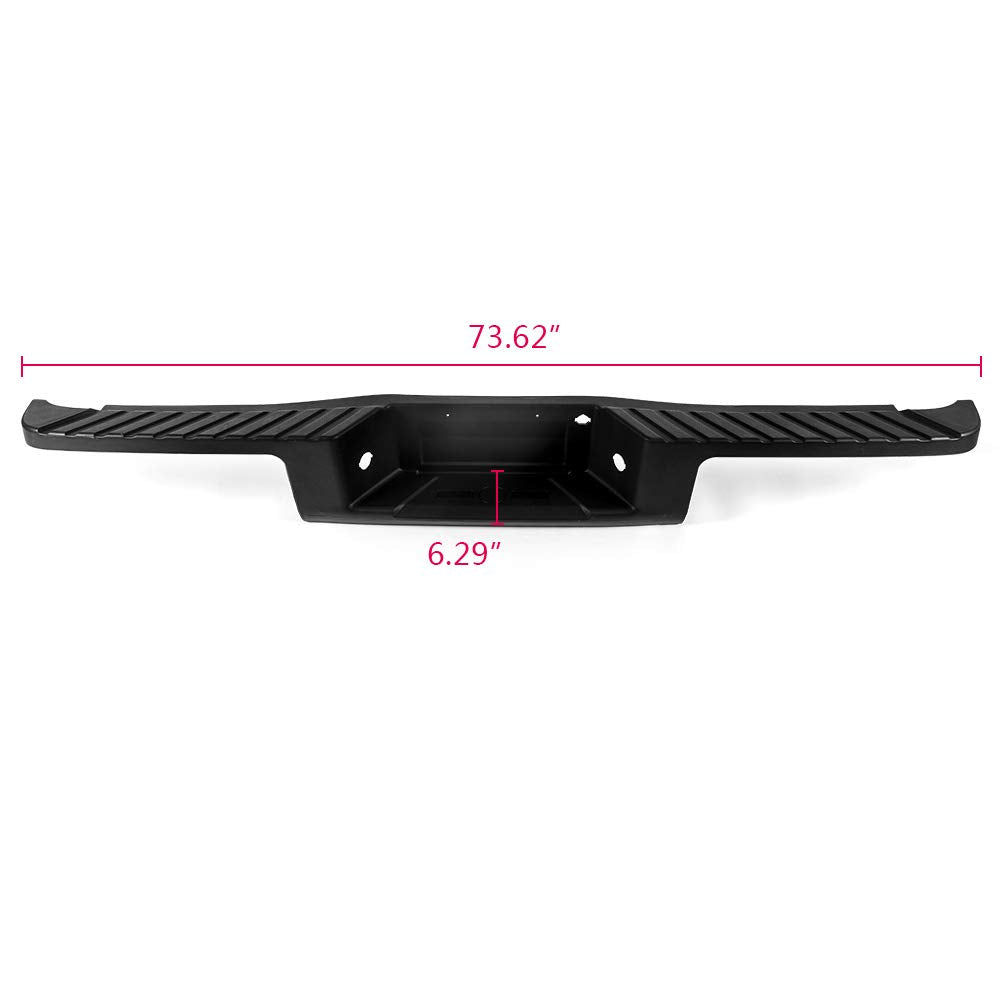 PIT66 Rear Bumper Step Pad Protector, Black