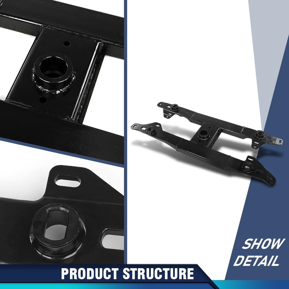 PIT66 5th Wheel Gooseneck Trailer Hitch Package Kit Compatible with Ford F250 F350 F450 F550 Super Duty Truck 2017 2018 2019 2020 2021 2022, Fit 6.75' Or 8' Bed Lengths LC3Z-5F057-A Black