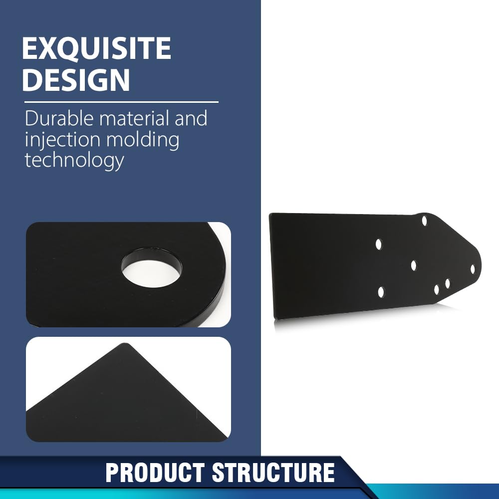 PIT66 Front Bumper Steel Reinforce Mount Brackets, Black
