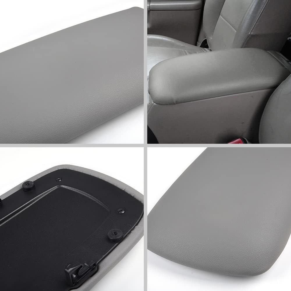PIT66 Center Console Armrest Lid Fit Ford Explorer 1997-2000 Light Gray