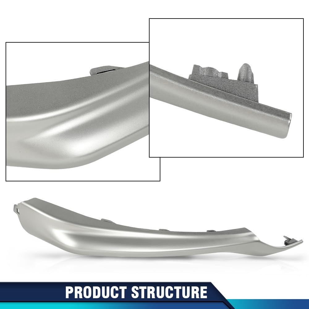 PIT66 Front Bumper Side Lower Molding Trim Set Driver and Passenger Side Compatible with Toyota Camry XSE SE 2021-2023 5312406260 5312306190 TO1046115 TO1047115 Silver