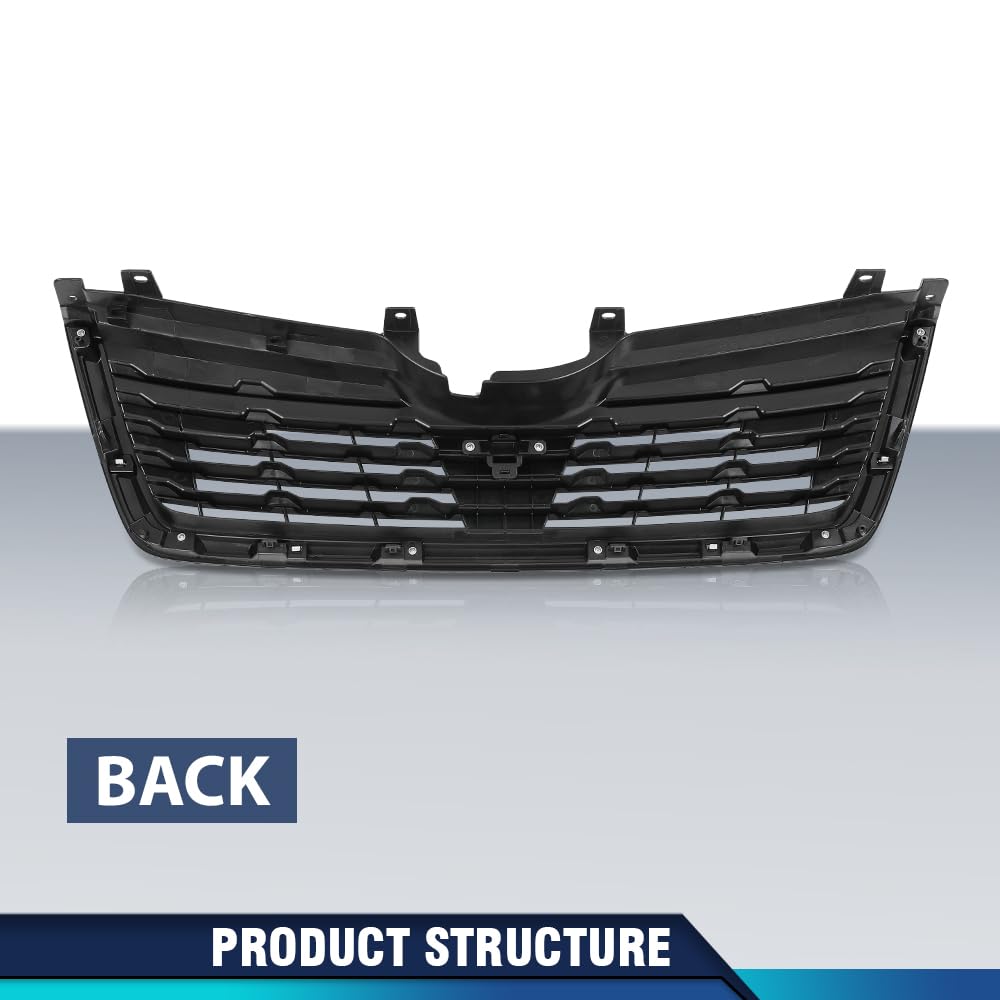 PIT66 Front Bumper Grille w/Chrome Trim Fit Subaru Forester 2019-2021