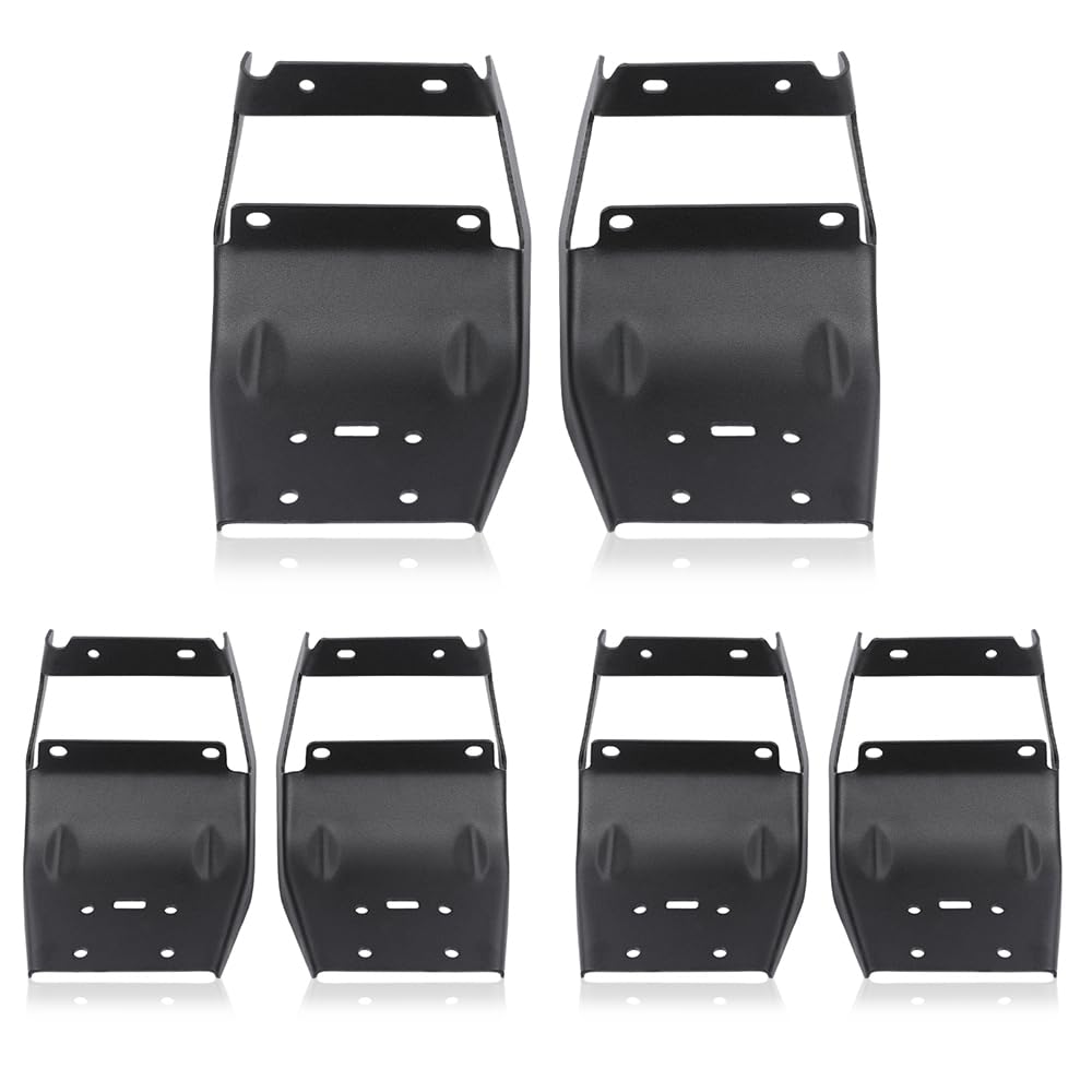 PIT66 Driver & Passenger Side Running Board Brackets, Black