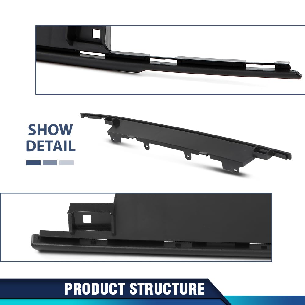 PIT66 Rear Bumper Reinforcement, CH1140101 Black Bumper Face Bar Retainer